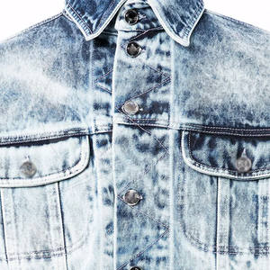 Veste en jean nouveau design pour hommes, veste en jean de couleur unie, vêtements décontractés, veste en jean pour hommes - Product Image 5