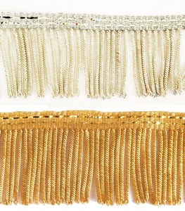 Venta al por mayor 2024 por encargo OEM Bullion Fringe tamaño de color personalizado y logotipo de impresión con calidad superior al por mayor Bullion Fringe - Product Image 1