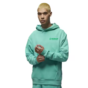 Haute qualité solide couleur personnalisée à manches longues pull à capuche Streetwear sweat à capuche à séchage rapide pour hommes coton polaire 450 GSM - Product Image 6