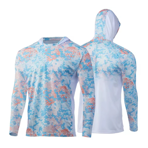 Diseño personalizado 100% Poliéster Sublimación Imprimir Hombres Pesca Sudadera con capucha Personalizada Caza Sudadera con capucha para la venta - Product Image 3