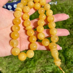 อำพันบอลติกสีเหลืองธรรมชาติ, ลูกประคำอิสลาม, 33 เม็ด - Product Image 6
