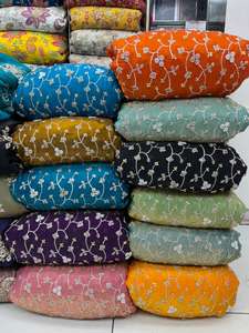 Tissu jacquard à paillettes unique en stock, motif brodé, non tissé, pour décoration de mariage, accessoires pour garçons - Product Image 5