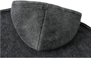 Sweat à capuche pour homme, collection hiver 2025, avec logo personnalisé, effet délavé, 100% coton de haute qualité, fabriqué au Pakistan, séchage rapide, respirant, motif uni - Product Image 4