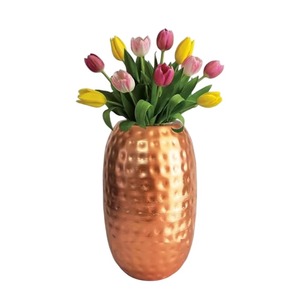 El mejor florero de metal dorado, decoración de lujo para el hogar para jardín y uso en interiores, recién llegado, calidad lujosa - Product Image 1