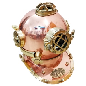 Casco de Buceo Antiguo de Cobre y Latón Pulido, Modelo Mark V, para Buceo en Aguas Profundas, Coleccionable - Product Image 5
