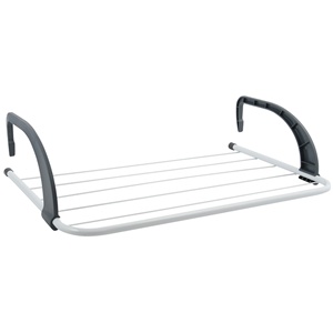 Sèche-linge de balcon blanc et gris de 3 m - Product Image 1