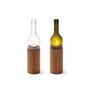 High Quality Decorative Wooden <b>Pillar</b> <b>Candle</b> Stand Hand Crafted Tabletop <b>Candle</b> Stand Holders for Living Room Wedding - Product Image 5