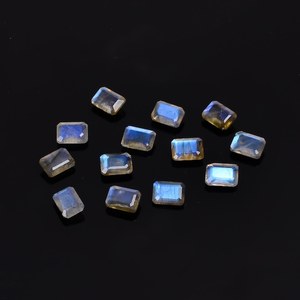 100% piedra preciosa labradorita genuina corte esmeralda tamaño calibrado Color azul GIA certificado Multi labradorita al por mayor - Product Image 3