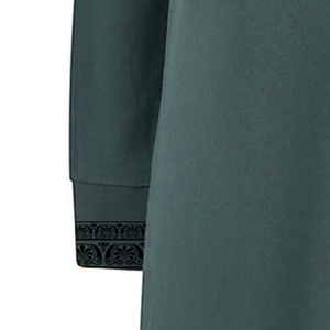 เสื้อสเวตเชิ้ตยาวมีฮู้ดขนแกะแบบมีกระเป๋าของผู้หญิงเสื้อฮู้ดแบบอิสลามระบายอากาศเรียบง่ายใหม่สำหรับฤดูหนาว - Product Image 4