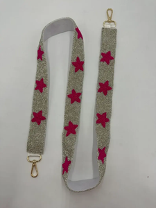 Sangle de sac tendance PAWHUSKA avec perles, décorée de perles transparentes, sangle de sac réglable pour sac à main pour les jours de match - Product Image 2