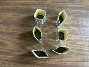 Ronds de serviette, ronds de serviette en rotin, ronds de serviette en osier, décor de table - Product Image 3