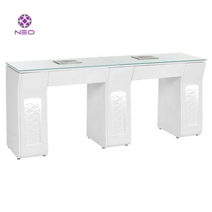 Prix d'usine Vente en gros de table à ongles moderne en MDF du Vietnam pour manucure et mobilier de salon Bureau de manucure Plateau en marbre - Product Image 1