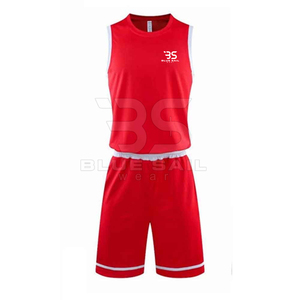 Uniforme de basket-ball en polyester durable, tissu à mailles respirantes avec logo de l'équipe imprimé, uniforme de basket-ball sublimé - Product Image 1