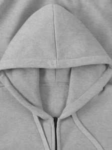 Y2K Fashion Heavyweight Oversized Women's Hoodies Thick Blank Plain 100% Cotton Breathable Plus Size Drop-Shoulder Hoodies - Product Image 4