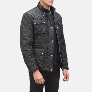 Veste matelassée d'hiver imperméable et coupe-vent pour homme avec logo personnalisé, doublure en soie, rembourrage en coton, nouveau design - Product Image 3
