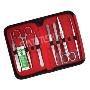 Kit de instrumentos veterinarios de disección ortopédica de 11 piezas con herramientas de sutura de cirugía menor para procedimientos quirúrgicos de perros - Product Image 2