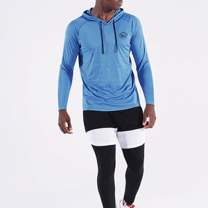 Sweat-shirts de compression pour hommes, légers, respirants, à séchage rapide, de haute qualité, en Spandex/Polyester, service OEM personnalisé, toutes tailles, faible MOQ - Product Image 4