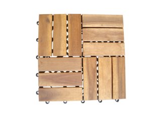 Azulejos de cubierta con aspecto de madera de acacia de diseño moderno para uso en exteriores compuesto entrelazado marca Nghia Son 19/24mm de espesor para interiores/exteriores - Product Image 3