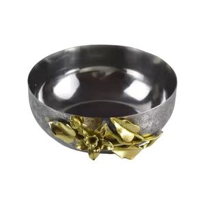 Qualité standard Meilleur design Bol à riz et à salade en métal Bol de service en métal massif ou décoration de la maison à bas prix - Product Image 3