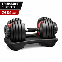 Ensemble d'haltères réglables 24kg/40kg en fonte massif, Haltères intelligents à réglage rapide avec base, pour la maison et la salle de sport, Vente en gros directe usine