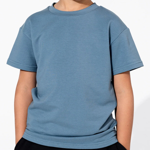 Bambou Terry Enfants Surdimensionné 100% Coton T-Shirt Hommes Coupe Ample Imprimé Jersey À Manches Courtes D'été T-shirt pour Garçons - Product Image 1