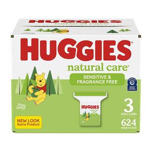 Lingettes pour bébés sensibles aux soins naturels non parfumés Huggies, 1,088 Ct. - Product Image 5