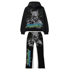 Ensemble de survêtement d'hiver unisexe en polaire, sweat-shirt et pantalon, vêtements de sport décontractés chauds, ensemble de survêtement de sport unisexe, sweat-shirt respirant - Product Image 3