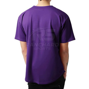 Customized Logo <b>Light</b> Weight Baseball Jersey Oversized <b>Cheap</b> Price Baseball Jersey For Unisex - Product Image 4