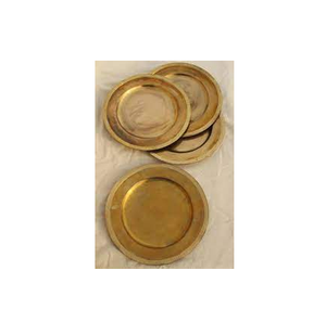 Assiette de présentation en laiton de luxe Assiettes à dîner Nice Vaisselle en or Ensemble de vaisselle en porcelaine et taille personnalisée - Product Image 2