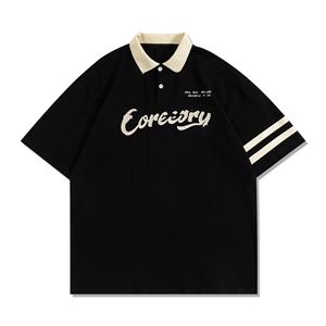 เสื้อโปโลผ้าฝ้ายผู้ชายสำหรับผู้ชายเสื้อโปโลกอล์ฟพิมพ์โลโก้ตามสั่ง - Product Image 4