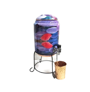 Enfriador de agua de cobre martillado con soporte de hierro Fabricante al por mayor Enfriador de agua de cobre hecho a mano de último diseño Barato - Product Image 2