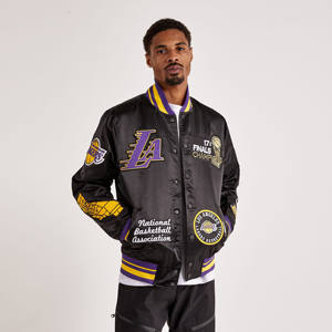 Veste universitaire en satin tissé personnalisée de haute qualité pour homme, respirante, brodée, sublimée, veste bomber, veste de lettreman - Product Image 1