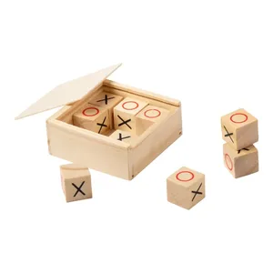 Jeu de Tic-Tac-Toe en bois personnalisé Wotax, jouets promotionnels sur mesure - Product Image 6