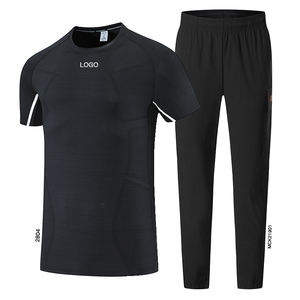 Bonnes couleurs Ensemble de shorts de sport décontractés pour hommes Workouts Gym Running Training Pants Chemise de sport élastique à séchage rapide pour hommes - Product Image 3