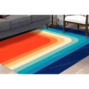 Minimalist Printed <b>Rug</b>, Modern Pattern for Living Room, Anti-Slip Feature,Luxury Velvet <b>Rug</b> - Product Image 2