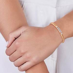 <b>Indian</b> Supply Top Selling Sparkle Diamond Elegant <b>Bangles</b> Bracelet for Women for Daily Wear At Wholesale Price - Product Image 2