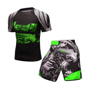 Fabricante de Ropa de Lucha de Spandex con Estampado por Sublimación, Rash Guard de BJJ Personalizado con Estilo Único y Marca Privada - Product Image 4