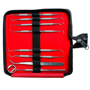 Instruments chirurgicaux pour le nombril, ensemble d'instruments dentaires pour le remplissage de résine composite, réparation, kit de 6 pièces avec certification CE - Product Image 1
