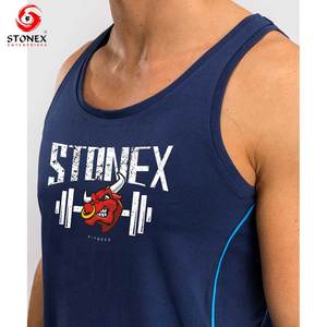 Custom Logo <b>Print</b> Tank Top New Arrival Best Price Premium <b>Material</b> Plus Size Breathable Quick Dry Tank Top For Men - Product Image 4