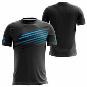T-shirts surdimensionnés grande taille en coton vierge de haute qualité sur mesure pour hommes vêtements décontractés avec tissu en jersey imprimé logo avant - Product Image 4