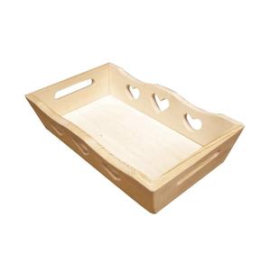 Bandeja de madera clásica para uso en el hogar y la Oficina, acento rústico Natural para servir aperitivos, bebidas o Decoración de mesa - Product Image 3