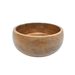 Bol à fruits de forme ronde en bois naturel pour ustensiles de cuisine de table bol à salade maison et hôtels nourriture et collations bols de service - Product Image 3