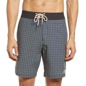 Pantalones Cortos de Playa para Hombre, Lona Gris Carbón, Estampado de Microdiamantes, Protección Solar UPF 50+, Secado Rápido, Impermeables - Product Image 2