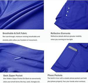 Pantalones cortos de entrenamiento de verano transpirables OEM para mujer, con decoración multibolsillos de patrón para correr, trotar, estilo Formal - Product Image 4