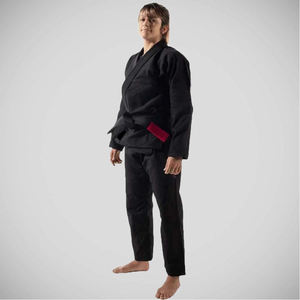 Kimono de Jiu-Jitsu pour femmes avec logo personnalisé, uniforme BJJ, 100% coton, tissage perlé, respirant, durable, coutures renforcées, arts martiaux - Product Image 3