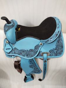 Selle occidentale anglaise en cuir de haute qualité pour l'équitation Tack confortable durable pour la course d'entraînement et l'équitation en plein air - Product Image 6