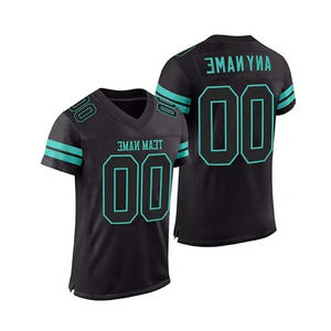 Camisetas de fútbol bordadas personalizadas, camiseta de fútbol americano personalizada, camiseta de fútbol de sarga, sublimación - Product Image 4