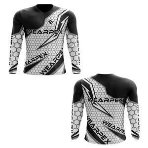 Maillot de course personnalisé pour homme en polyester respirant, vêtements de course automobile et moto, chemises MX sublimées personnalisées - Product Image 3