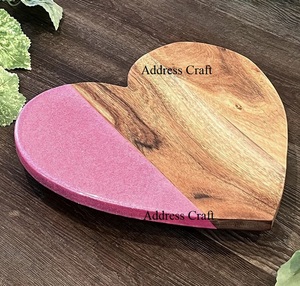 Custom Logo Engraved Wood Resin Cheese <b>Board</b> 2025 Christmas Sell Cheese Cutting <b>Board</b> Kitchen <b>Tools</b> Wood Resin Chopping Block - Product Image 3