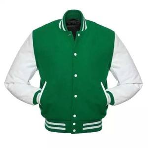 Chaqueta varisty de béisbol de manga larga personalizada para hombre, chaqueta lisa en blanco para hombre, patchwork, precio al por mayor de alta calidad - Product Image 4